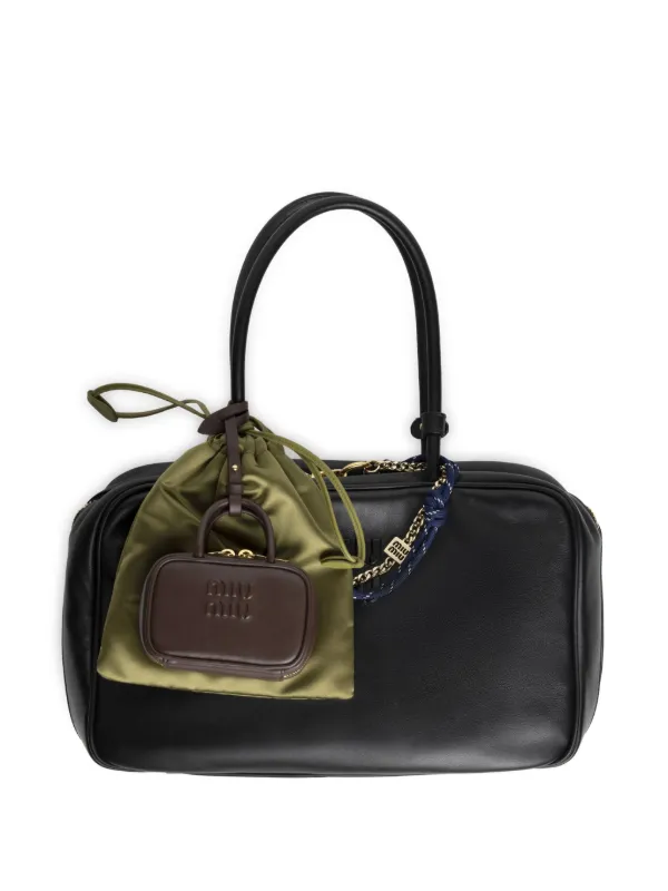 Miu Miu】Leather Beau bag レザーボーバッグ (MiuMiu