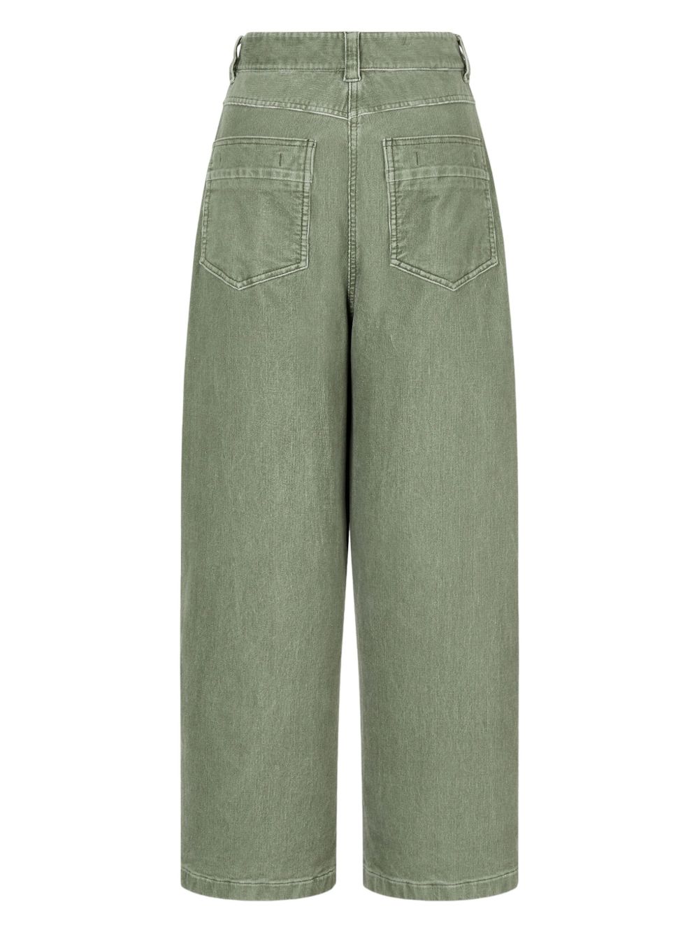 STUDIO TOMBOY corduroy wide-leg trousers - Groen