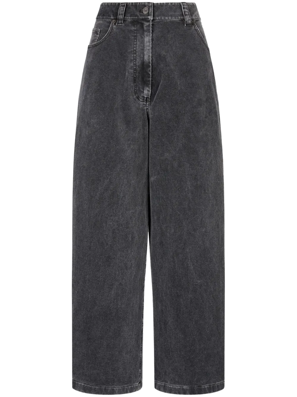 corduroy wide-leg trousers