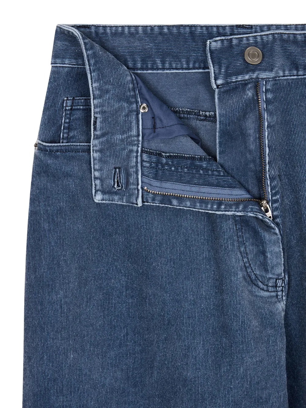 Studio Tomboy Corduroy Wide-leg Trousers In Blue