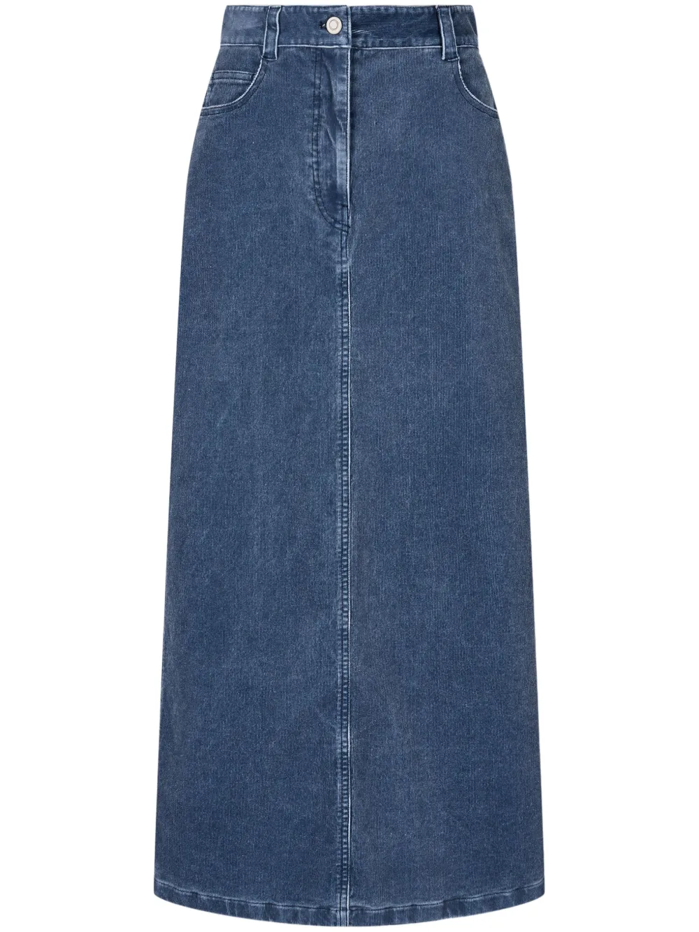 STUDIO TOMBOY Ribfluwelen maxi-rok Blauw