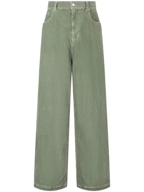 STUDIO TOMBOY pantalones de pana con tiro alto