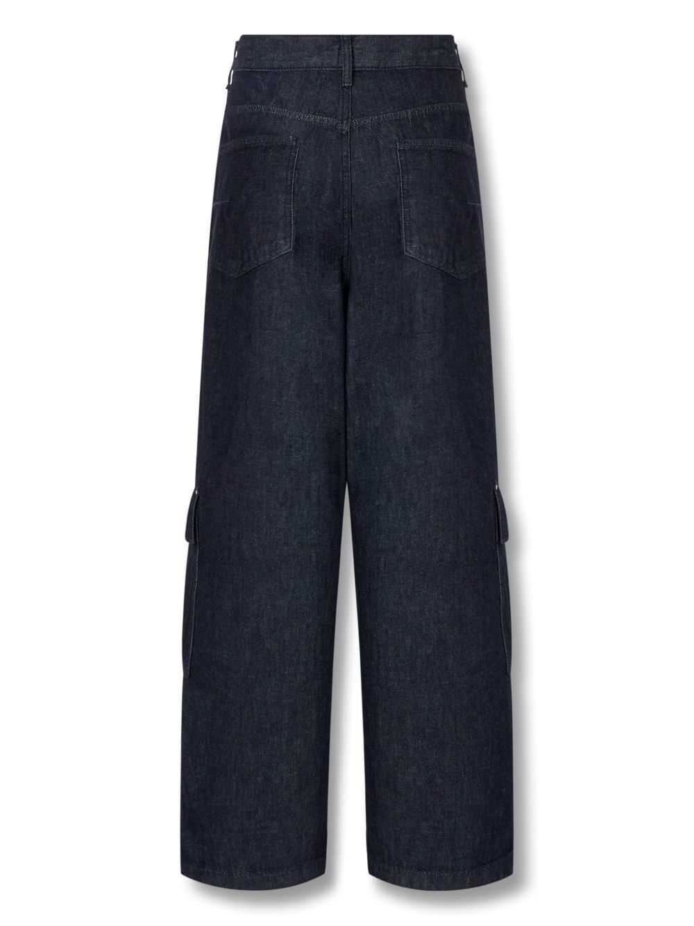 STUDIO TOMBOY High waist denim cargo broek - Blauw