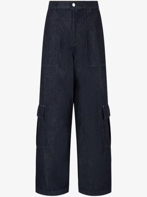 TOMBOY high-waist denim cargo pants