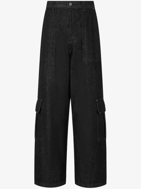 TOMBOY high-waist denim cargo pants 