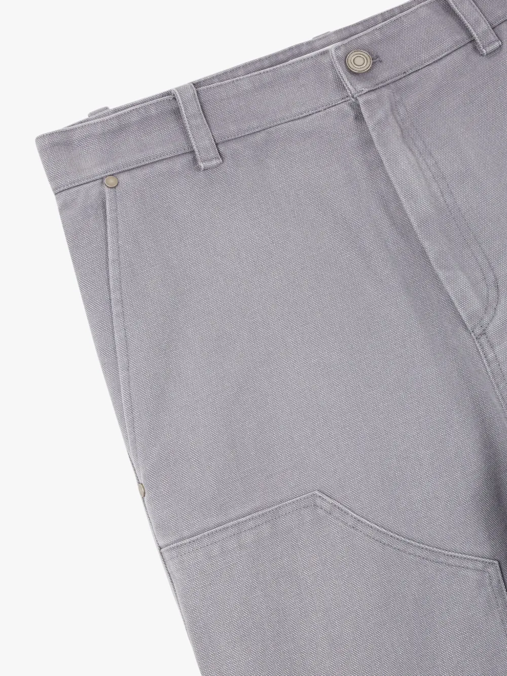 STUDIO TOMBOY Ruimvallende broek met logopatch Grijs