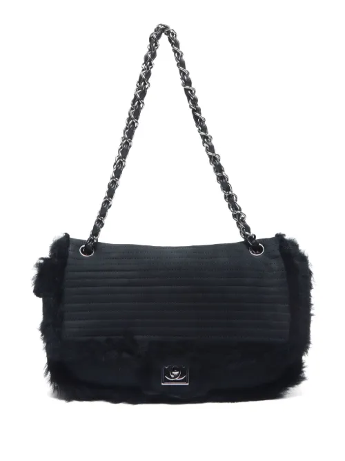 Sac porté épaule bordé de fourrure artificielle (2007) - CHANEL Pre-Owned - Modalova