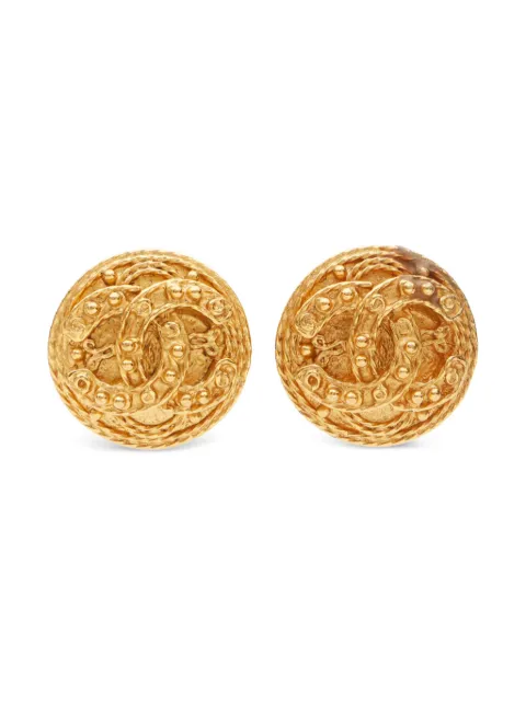 CHANEL Pre-Owned 2004 CC logo clip-on earrings