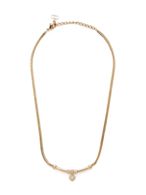 Christian Dior Pre-Owned 2000s rhinestone-embellished necklace
