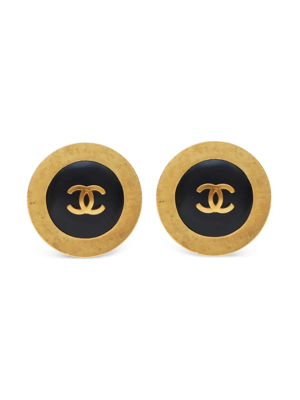 CHANEL Pre-Owned 1994 CC logo clip-on earrings | Gold | Image 1