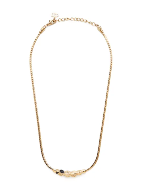 Collier à strass (années 2000) - Christian Dior Pre-Owned - Modalova