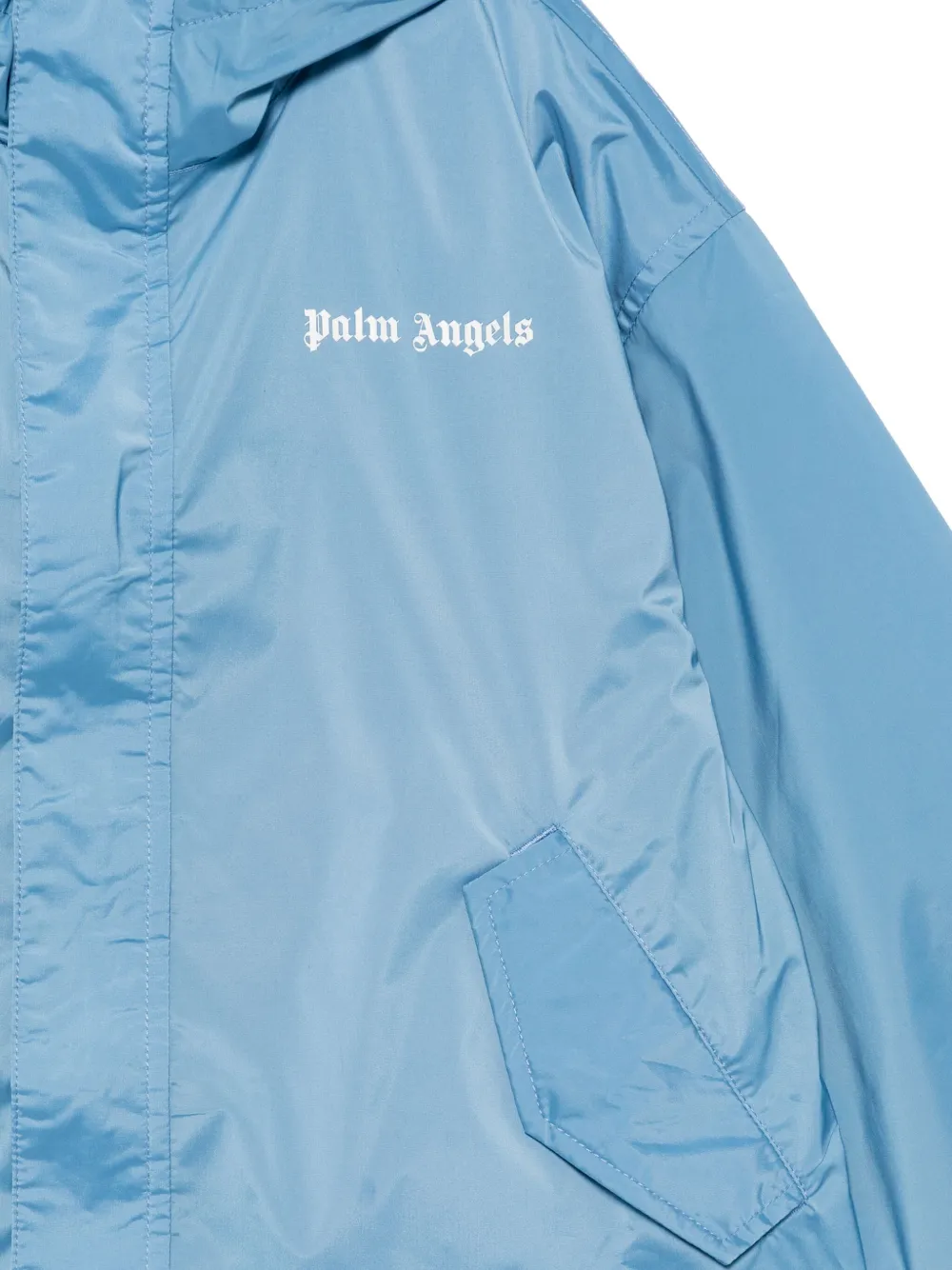 Palm Angels Kids Jack met logoprint Blauw