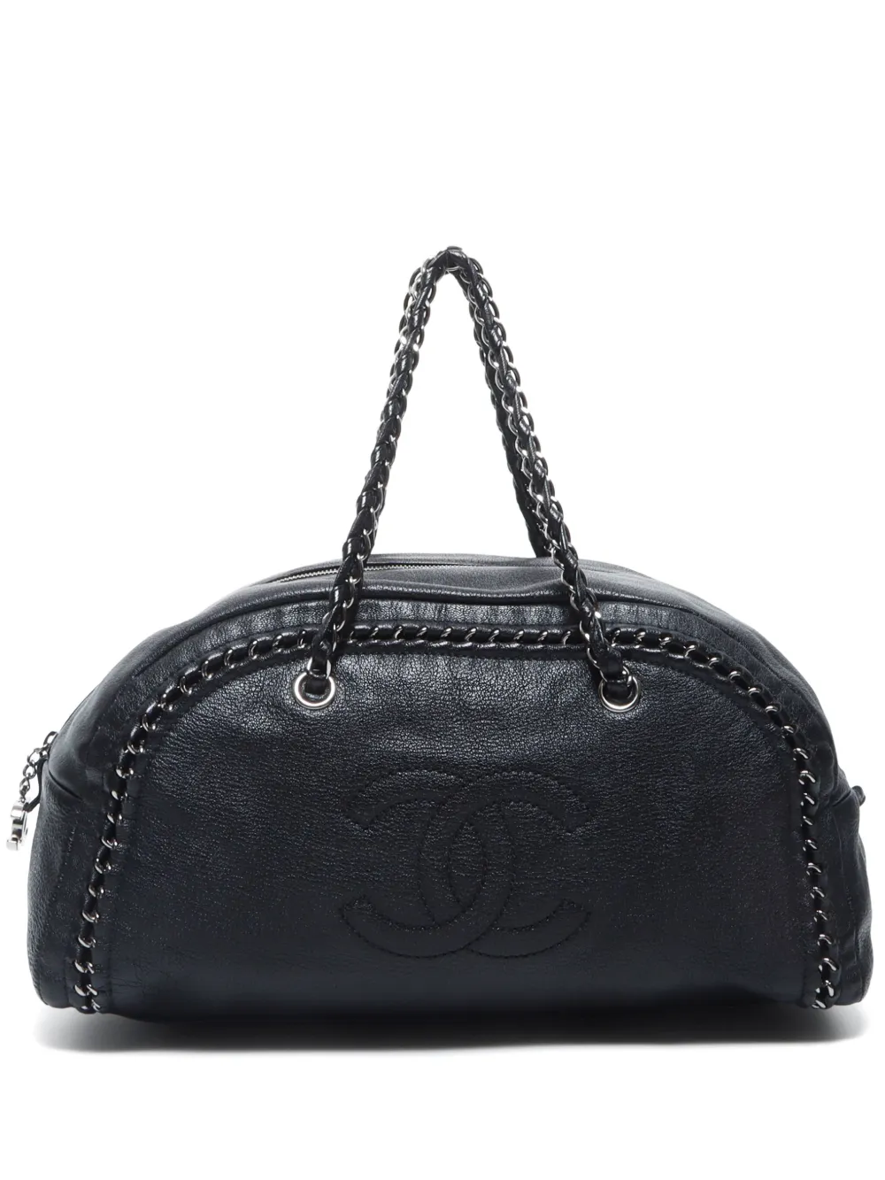 CHANEL Pre-Owned 2005-2006 chain Boston bag | Black | Image 1