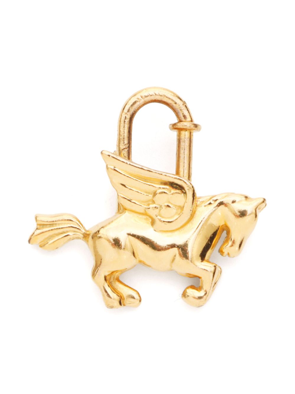 Hermès Pre-Owned 2000s hangslot met Pegasus-patroon - Goud