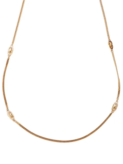 Christian Dior Pre-Owned 2000s curb chain necklace