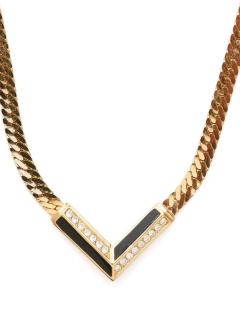 Christian Dior Pre-Owned 2000s rhinestone-embellished necklace