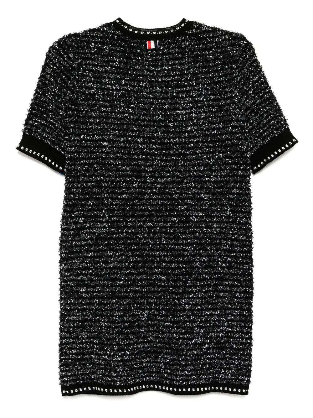 Thom Browne tweed mini dress - Zwart