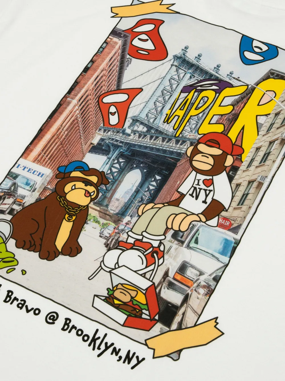AAPE BY *A BATHING APE® T-shirt con stampa grafica | Abbigliamento | Image 4