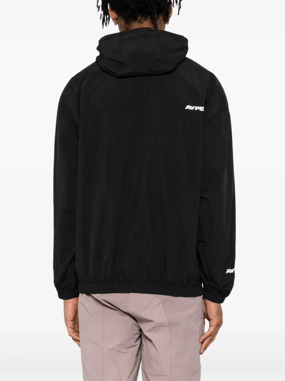 AAPE BY *A BATHING APE Jack met logo Zwart