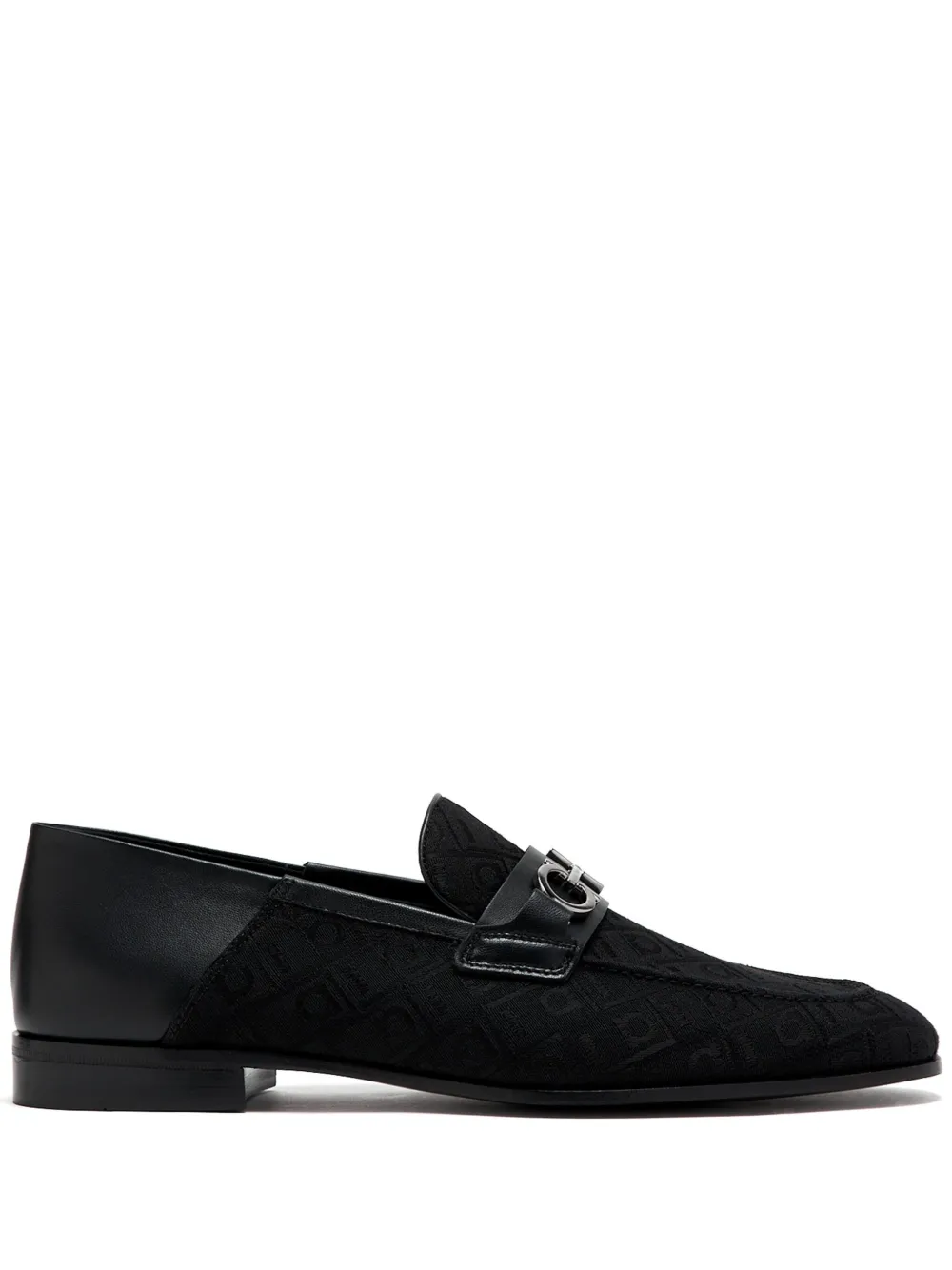 Ferragamo Leren loafers Zwart