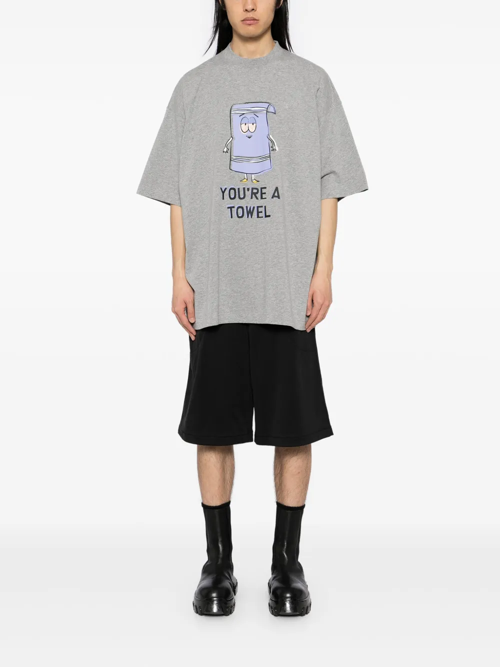 VETEMENTS T-shirt met print - Grijs