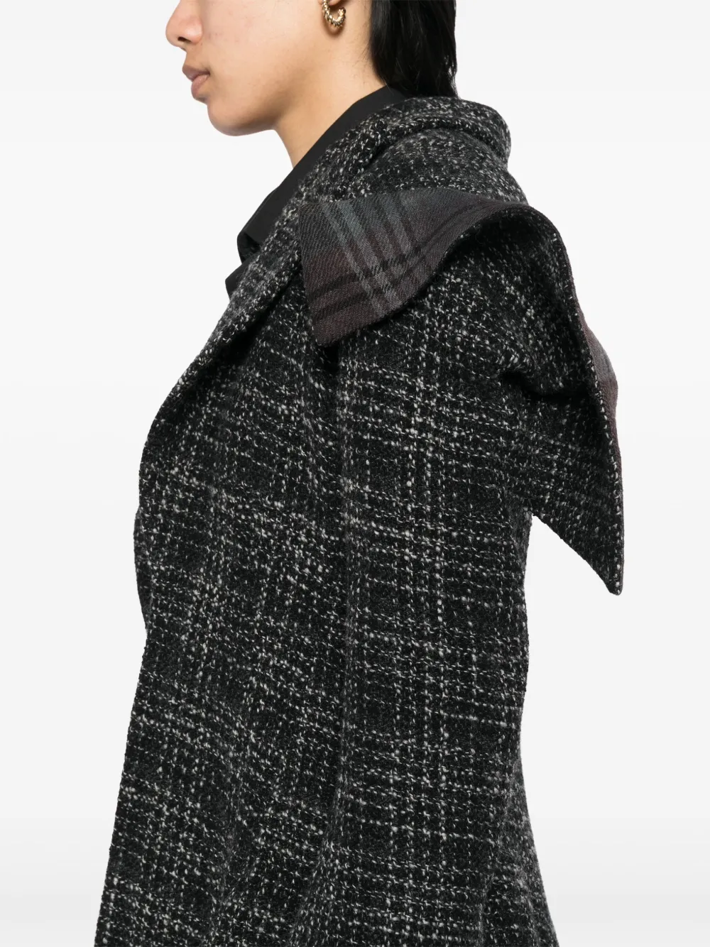 Yohji Yamamoto Effen gedrapeerde vest Zwart