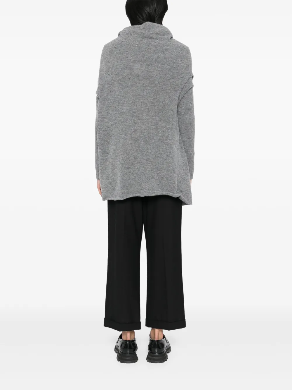 Yohji Yamamoto Asymmetric Cardigan In Grey