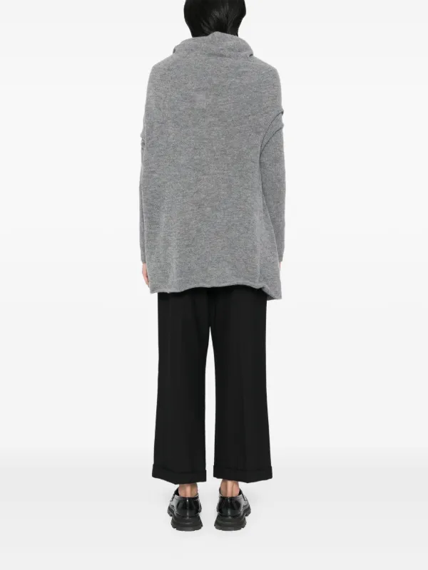 Yohji Yamamoto Asymmetric Cardigan | Grey | FARFETCH