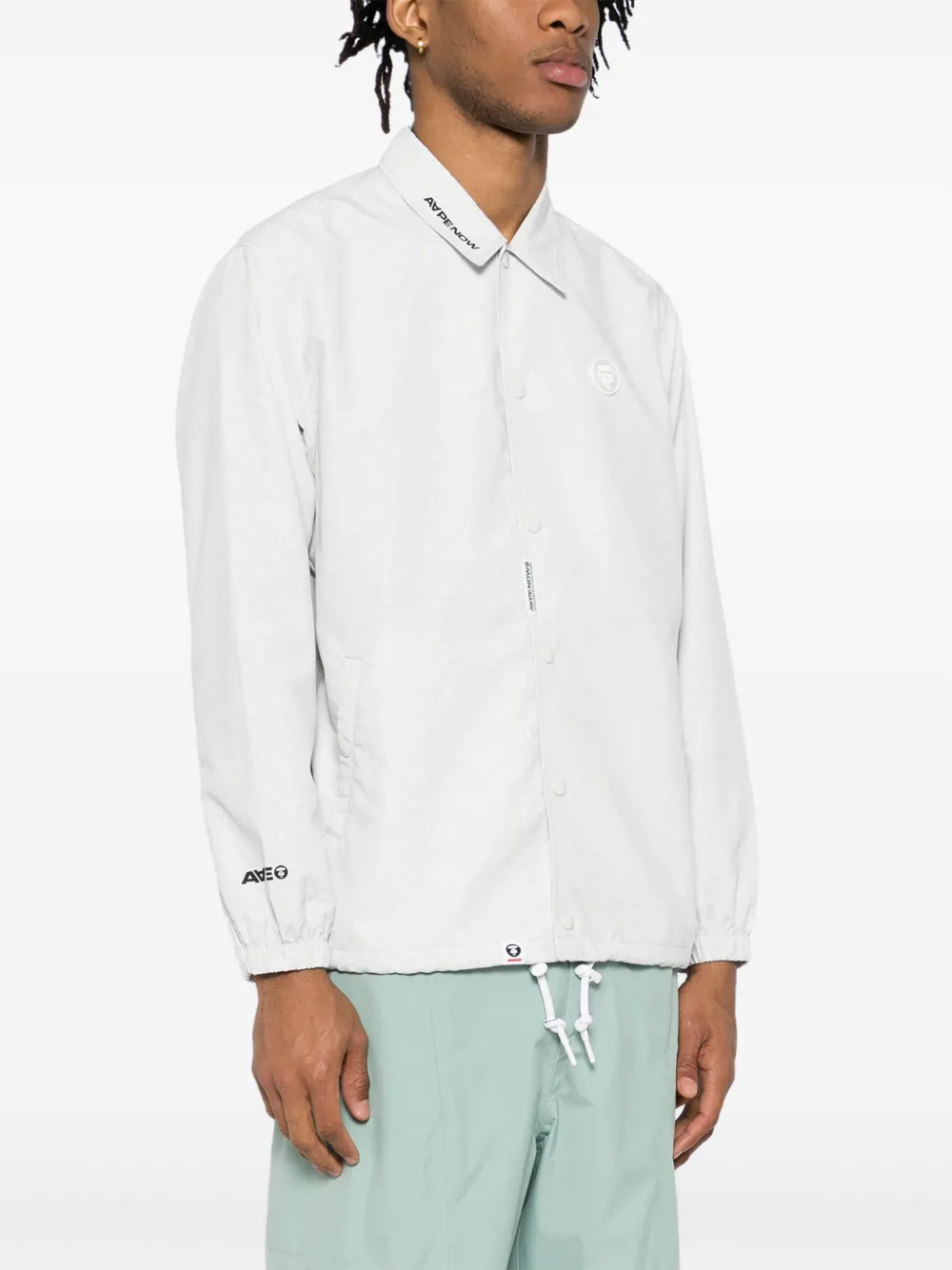 AAPE BY *A BATHING APE AAPENOW jack met moonface-logo Wit