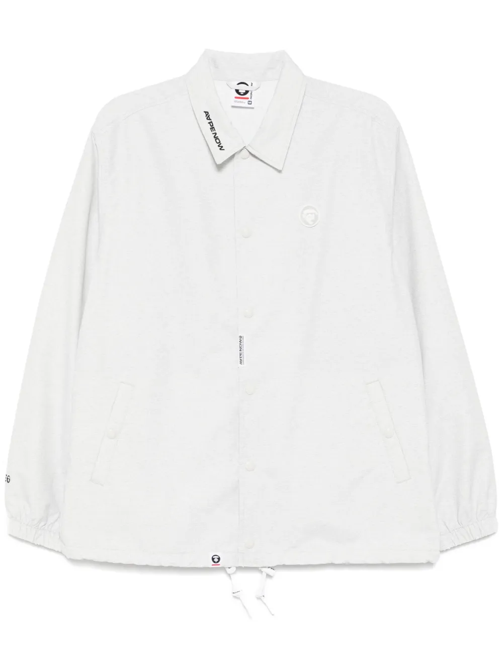 AAPE BY *A BATHING APE® chamarra AAPENOW con logo Moonface | blanco | Image 1