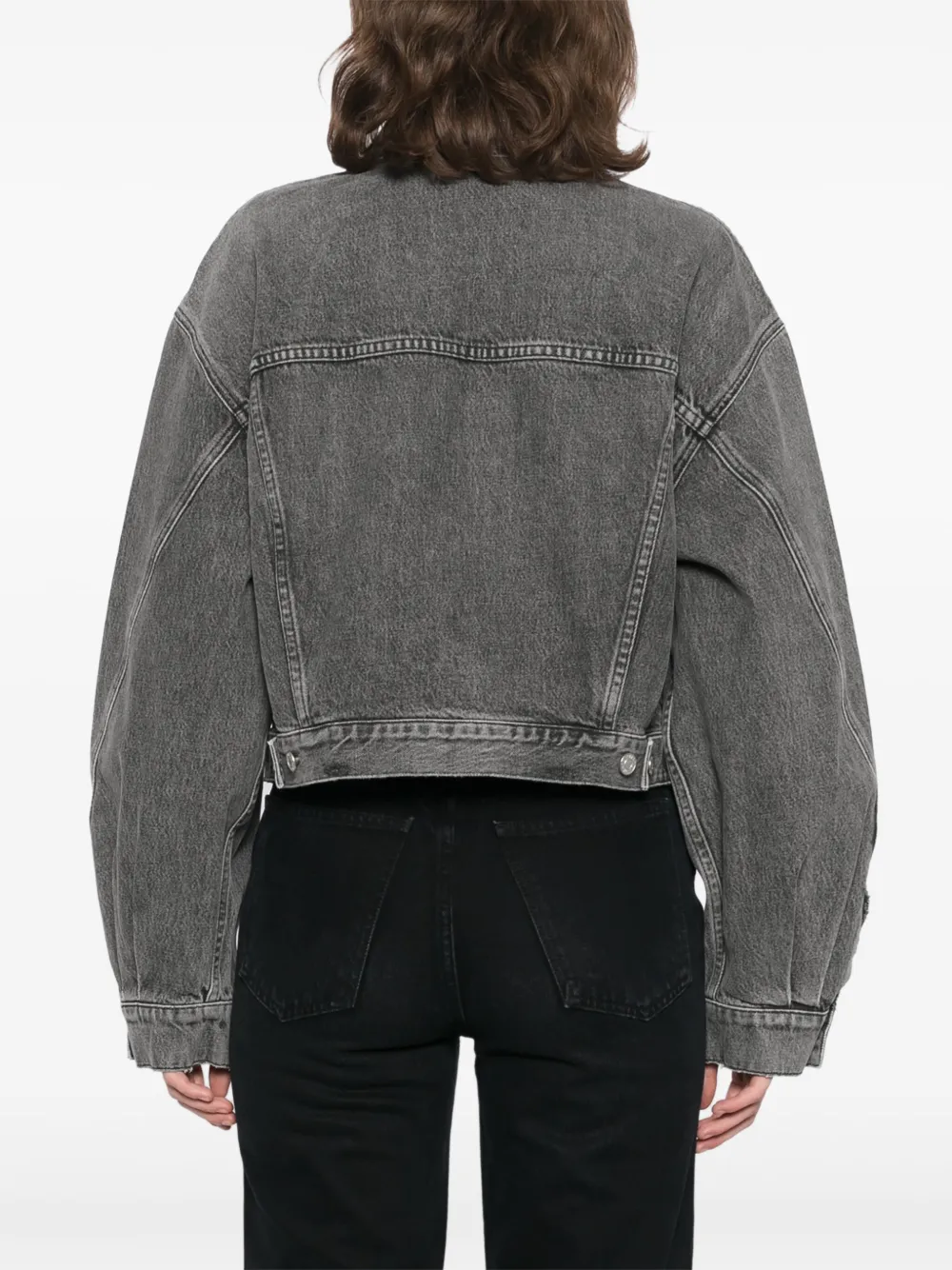 AGOLDE Palmer denim jack Grijs