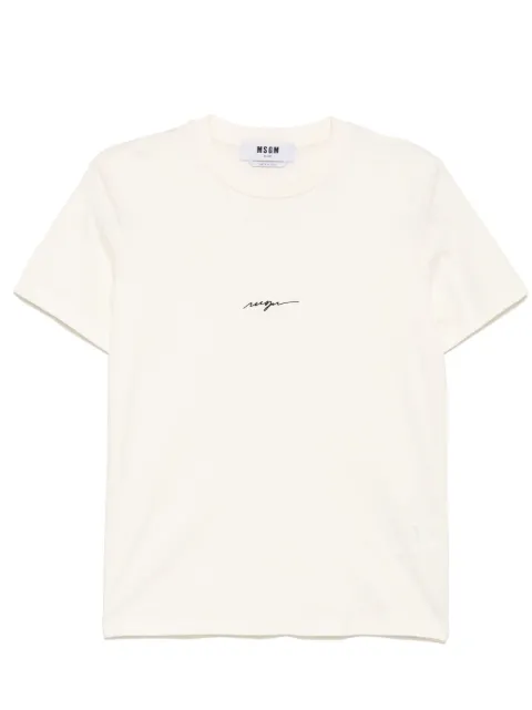 MSGM playera con logo bordado