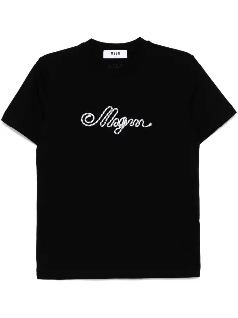 MSGM playera con logo estampado