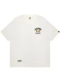 AAPE BY *A BATHING APE® logo-embroidered T-shirt - White