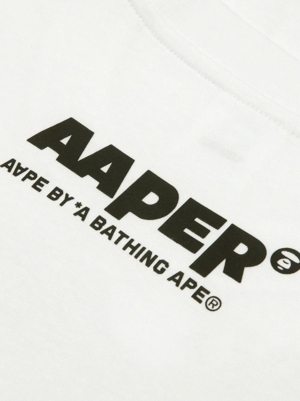 AAPE BY *A BATHING APE T-shirt met grafische print Wit