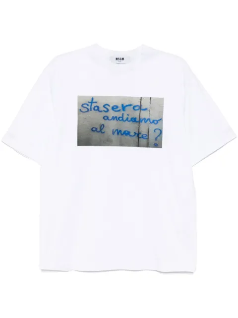 MSGM graphic-print T-shirt
