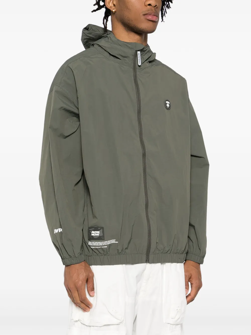 AAPE BY *A BATHING APE Jack met logo Groen