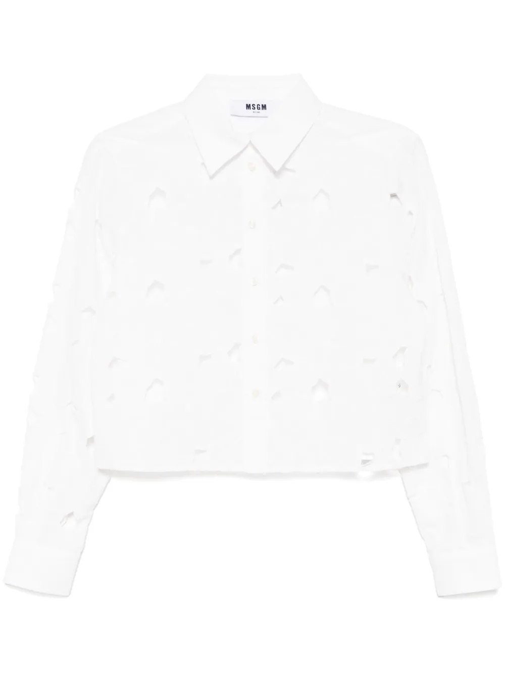 MSGM Katoenen blouse Wit