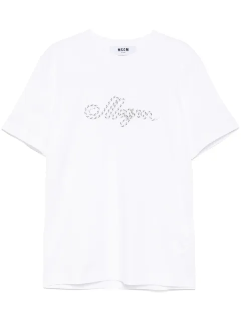 MSGM playera con logo estampado