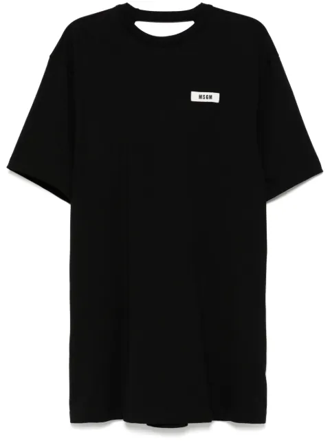 MSGM logo-embroidered dress