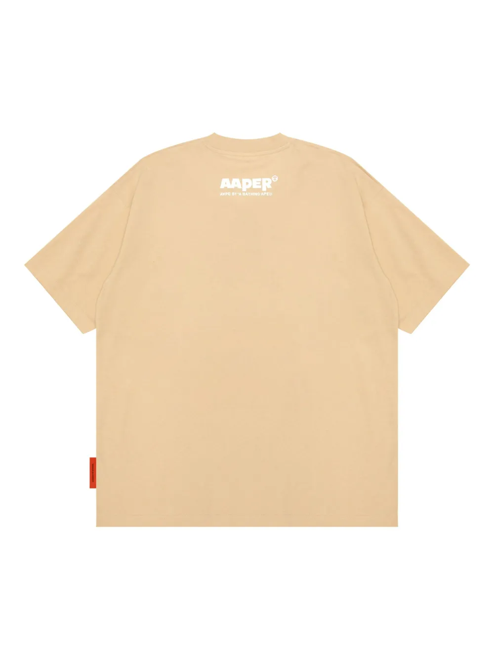 AAPE BY *A BATHING APE graphic-print T-shirt - Beige