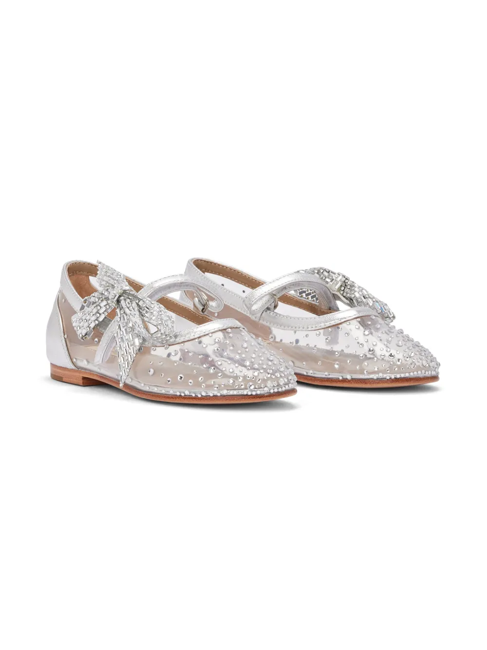 NICOLI Renzo ballerina shoes Silver