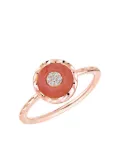 Korloff rose gold agate and diamond ring