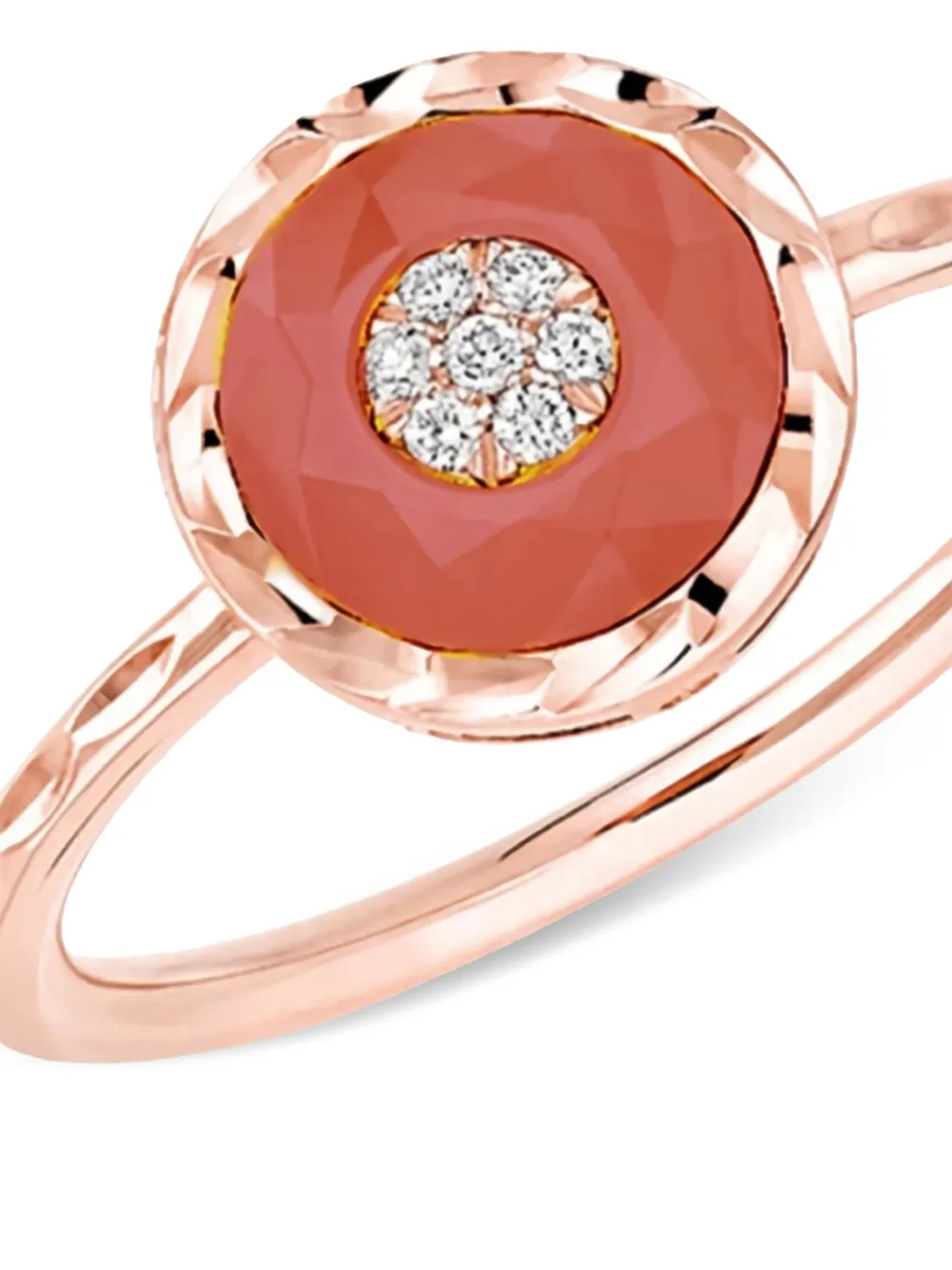Korloff rose gold agate and diamond ring | Image 2