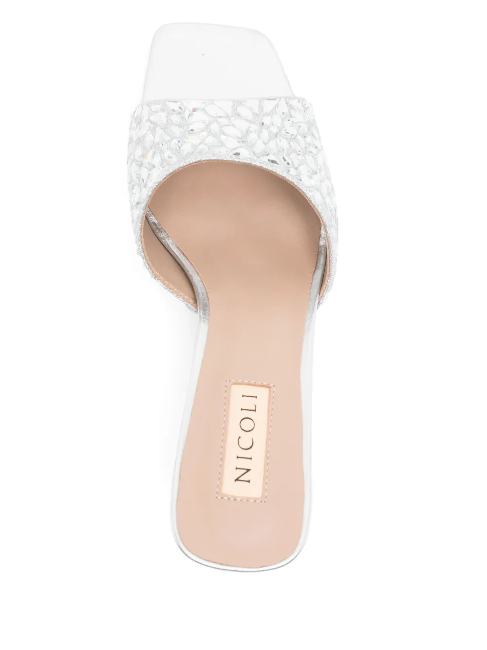 NICOLI 70mm Alastair sandals Silver