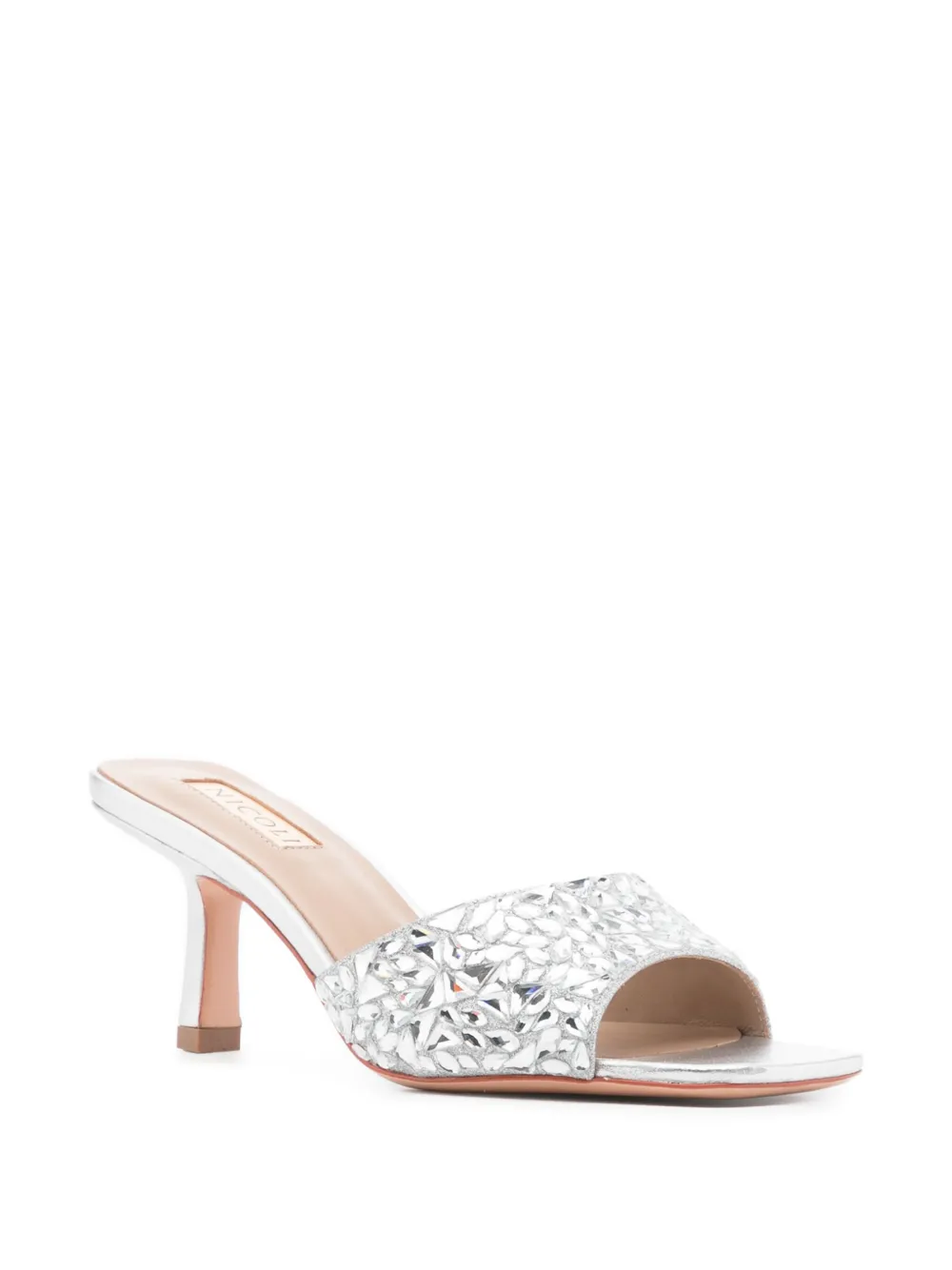 NICOLI 70mm Alastair sandals Silver