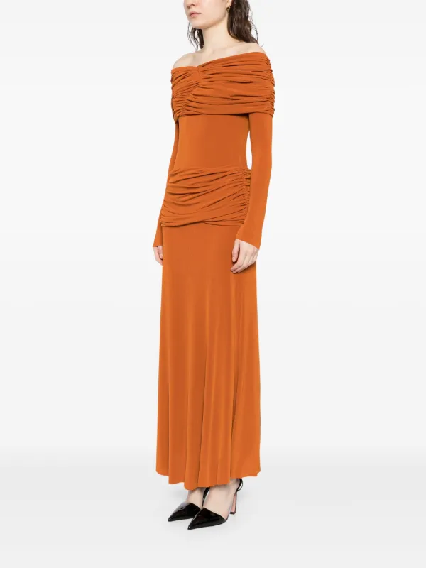 Maxi Jurk Jurken C En A CHATS BY Mia Maxi-jurk Oranje FARFETCH NL