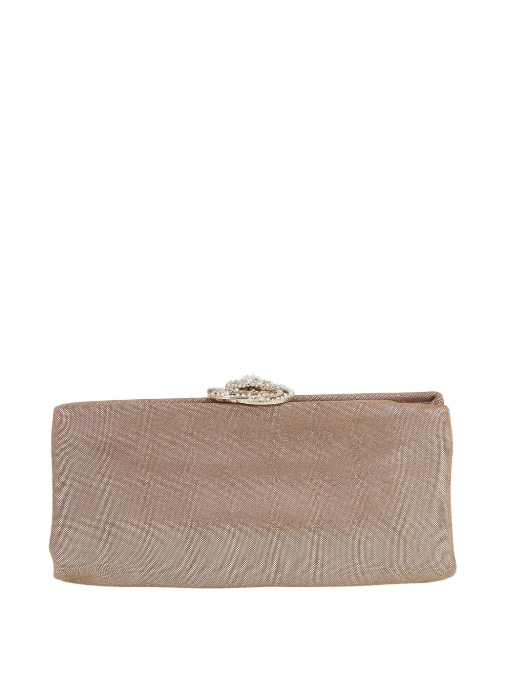 CHANEL Pre-Owned Metallic clutch - Beige