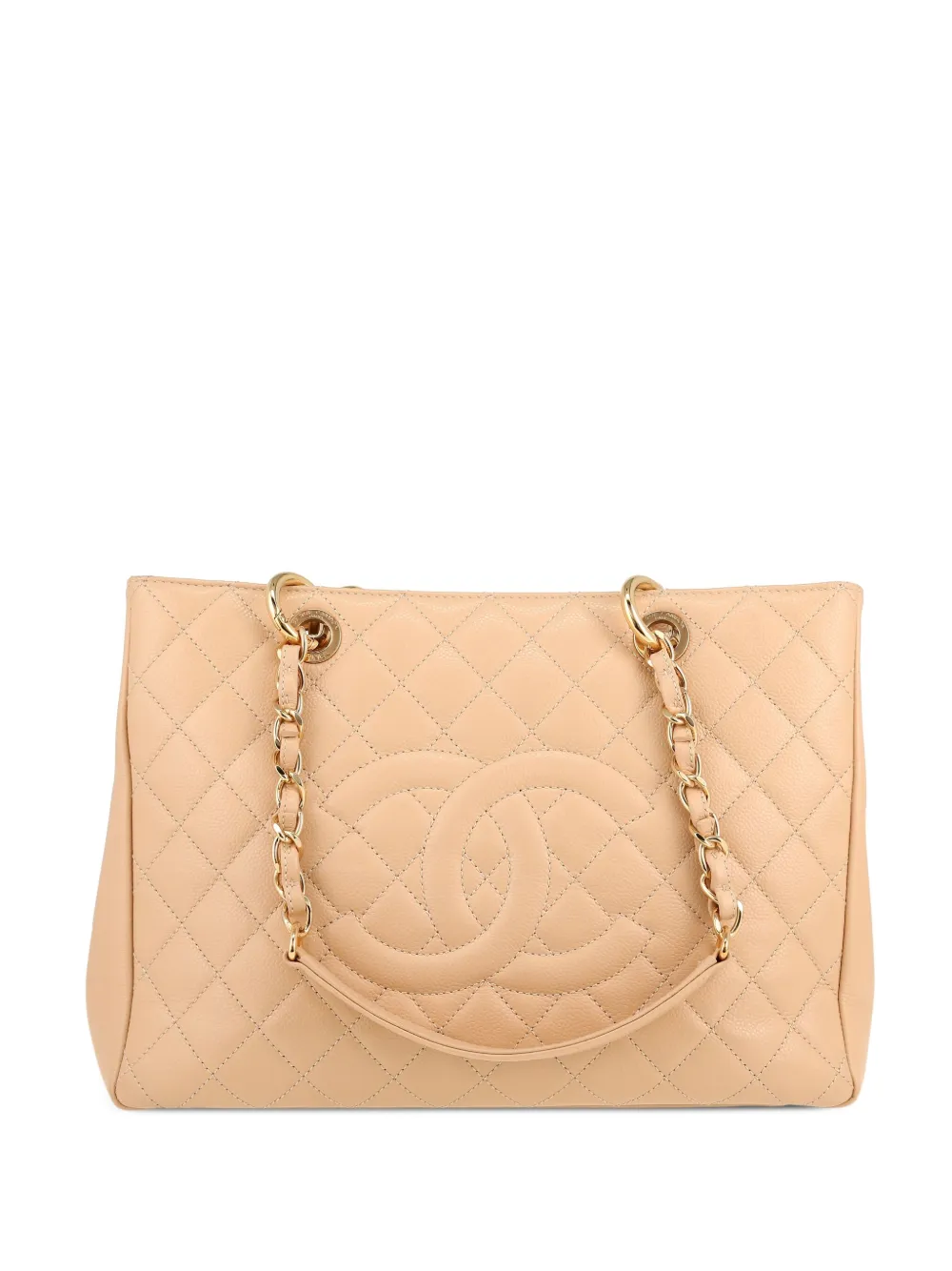 CHANEL Pre-Owned 2014 グランド ショッピング GST トートバッグ - ニュートラル CHANEL Pre-Owned 2014 グランド ショッピング GST トートバッグ - ニュートラル