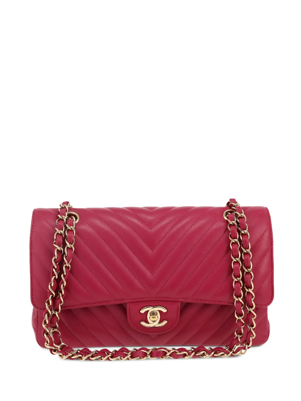 CHANEL Pre-Owned 2019 ダブルフラップ ショルダーバッグ - ピンク CHANEL Pre-Owned 2019 ダブルフラップ ショルダーバッグ - ピンク